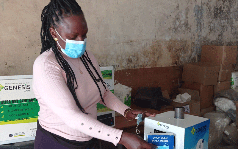 Innovator creates incinerator for sanitary pads