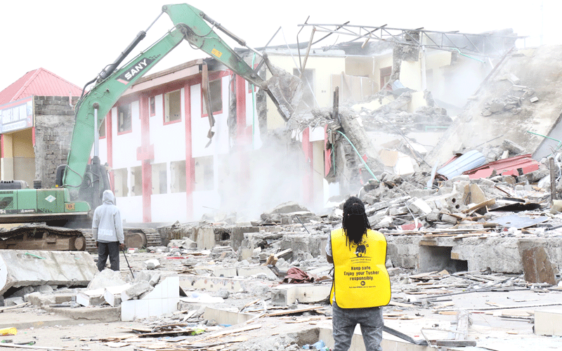 Property destroyed as bulldozers reclaim Kenya Railways land