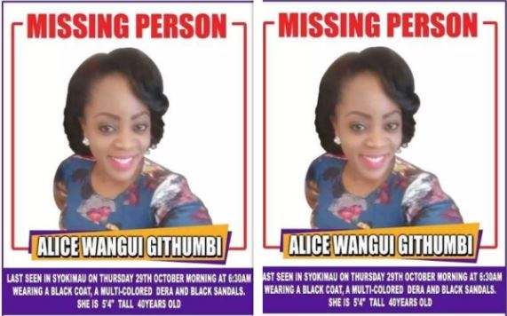 Machakos Woman who was reported missing found praying at Katoloni