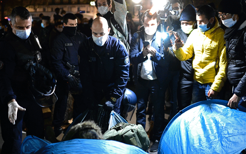 Outrage as French police close camp