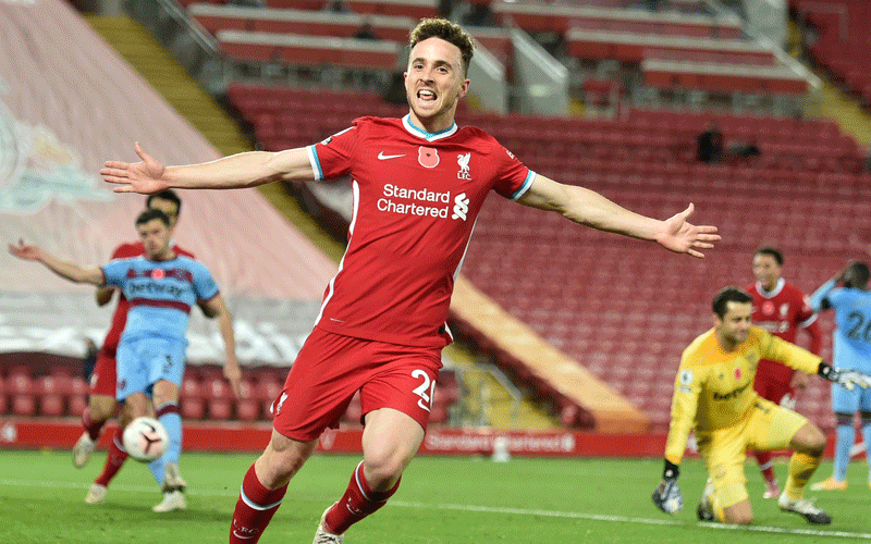 Super sub Jota sends Reds top