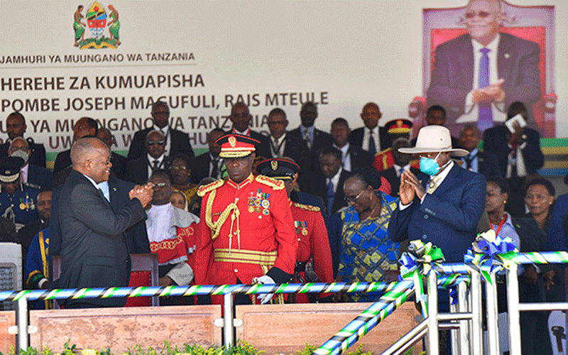 Magufuli takes second term oath of office