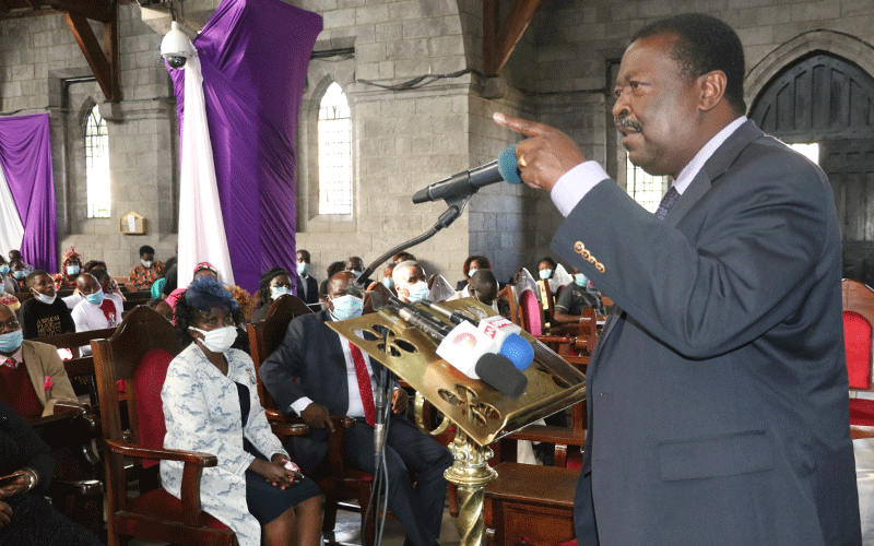 Mudavadi calls on State to address public debt