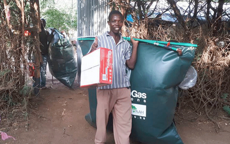 Portable biogas digester built to eliminate waste