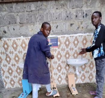 College students innovate, design contamination free hand washing stations