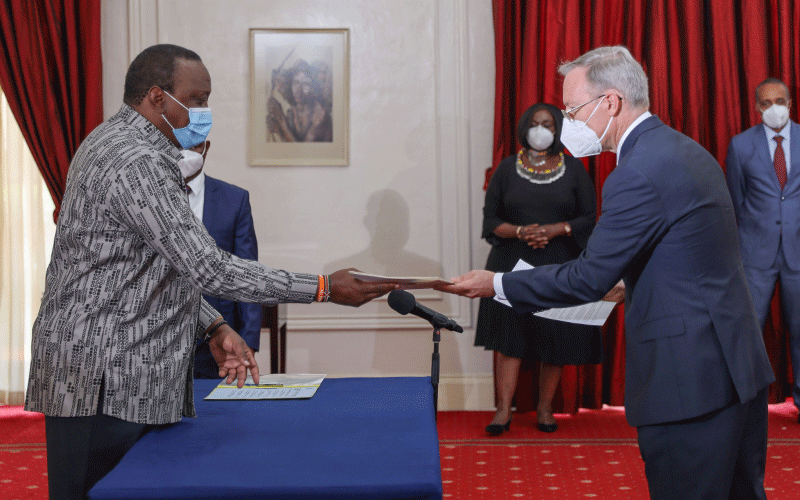 Uhuru receives 11 new ambassadors