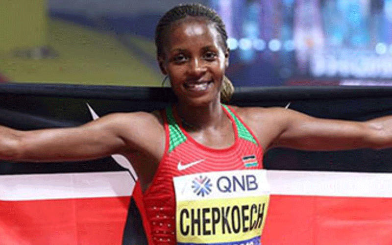 World 3,000m steeplechase champion Beatrice Chepkoech. PHOTO/Print