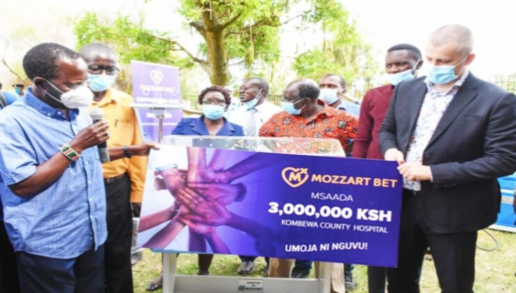 Mozzart donates equipment worth Ksh3 million to Kombewa Sub-County Hospital in Kisumu