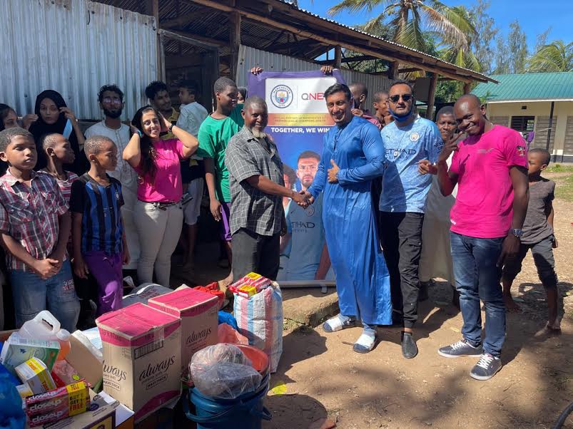 QNET donates one month worth of food to children home