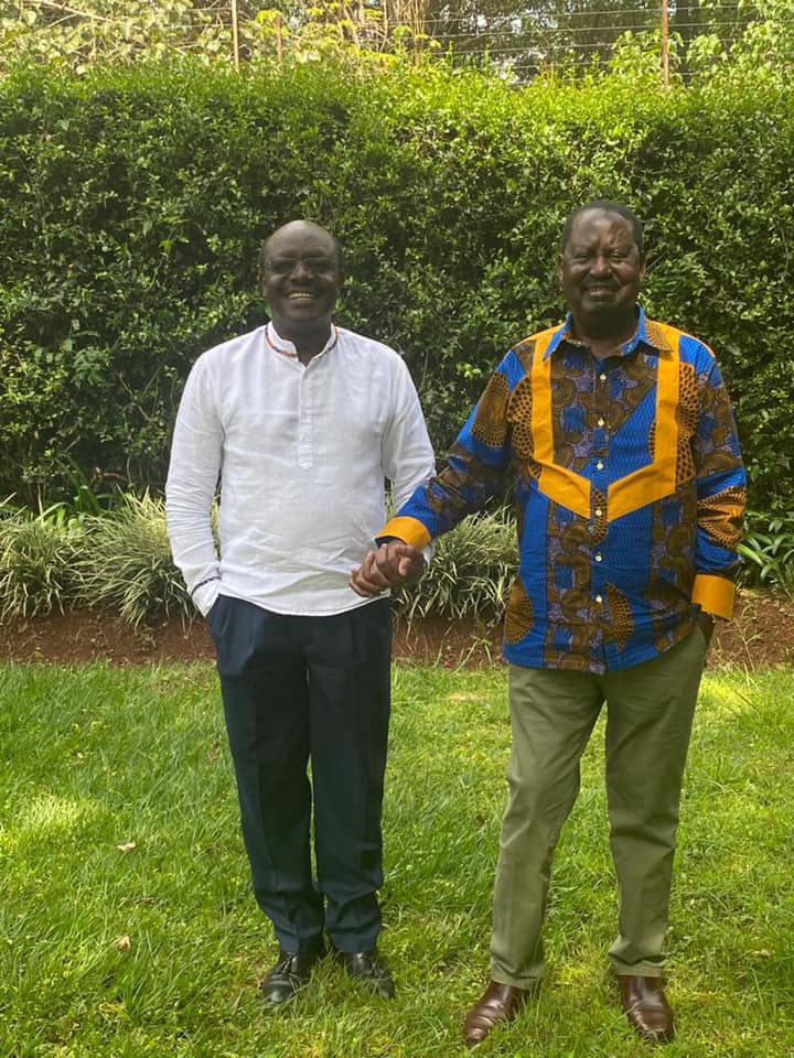 Good seeing this family- Raila says after he was hosted by Mukhisa Kituyi and wife