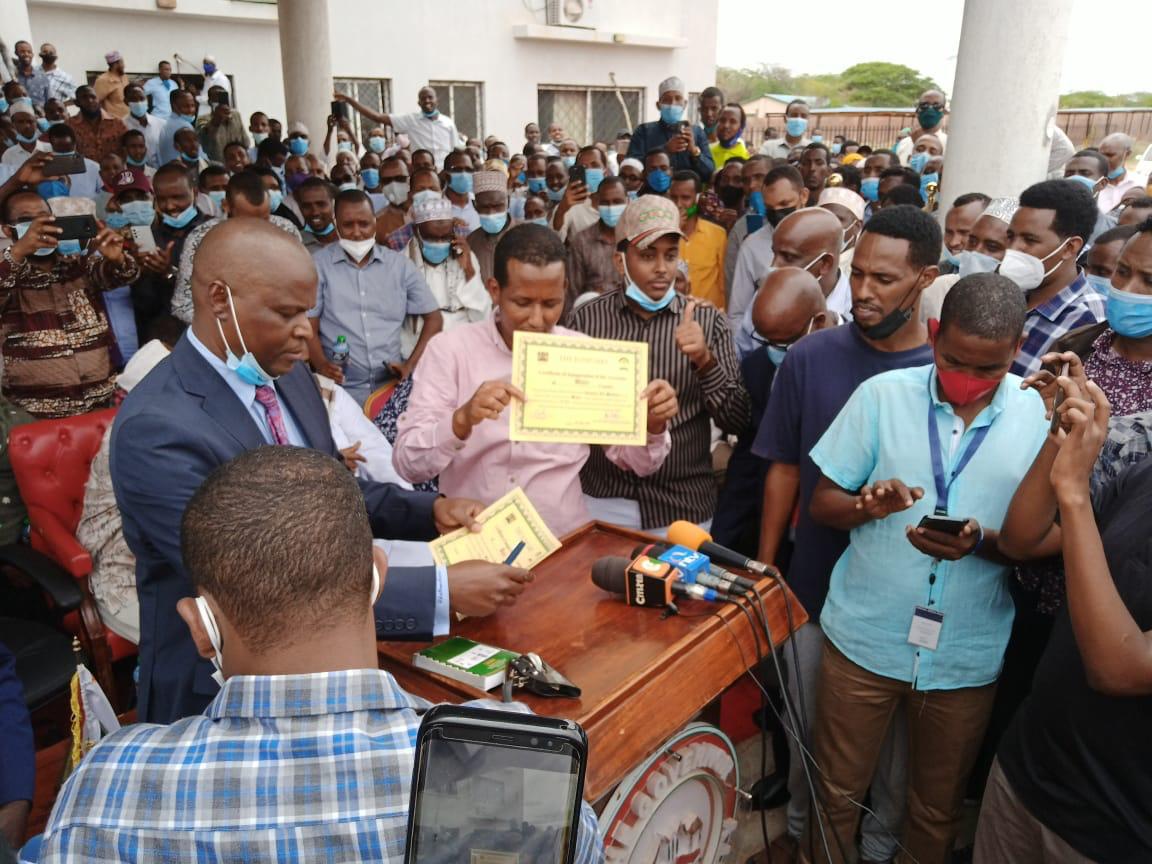 Ahmed Ali sworn in as Wajir Governor to replace impeached Abdi Mahamud