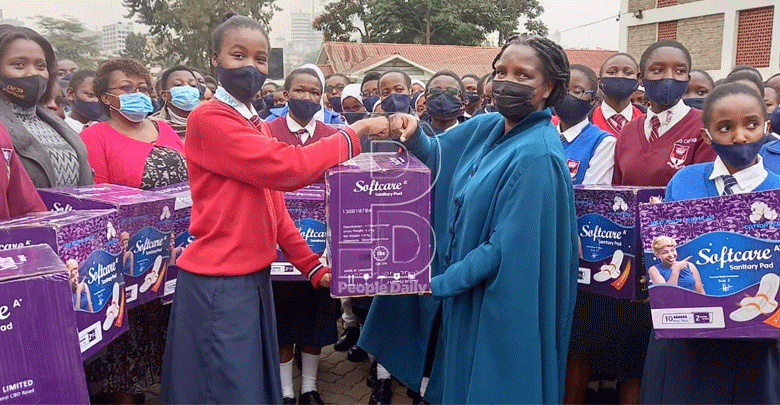 Menstrual hygiene boost as school receives sanitary towels