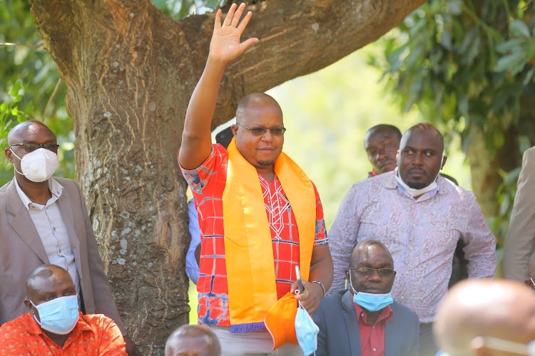 Raila leads ODM in congratulating Pavel Oimeke for clinching Bonchari seat