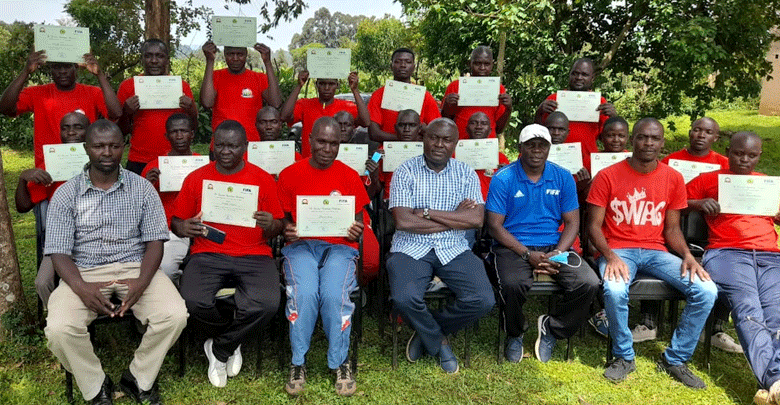 36 football coaches graduate after course in Kakamega