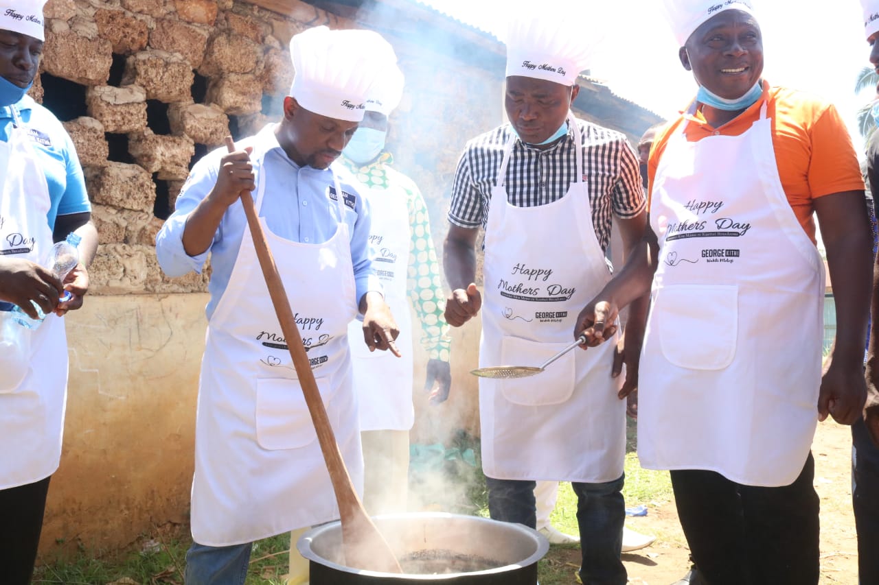 Sonko’s ex-lawyer leads men in cooking, serving food and washing utensils to celebrate Mother's Day