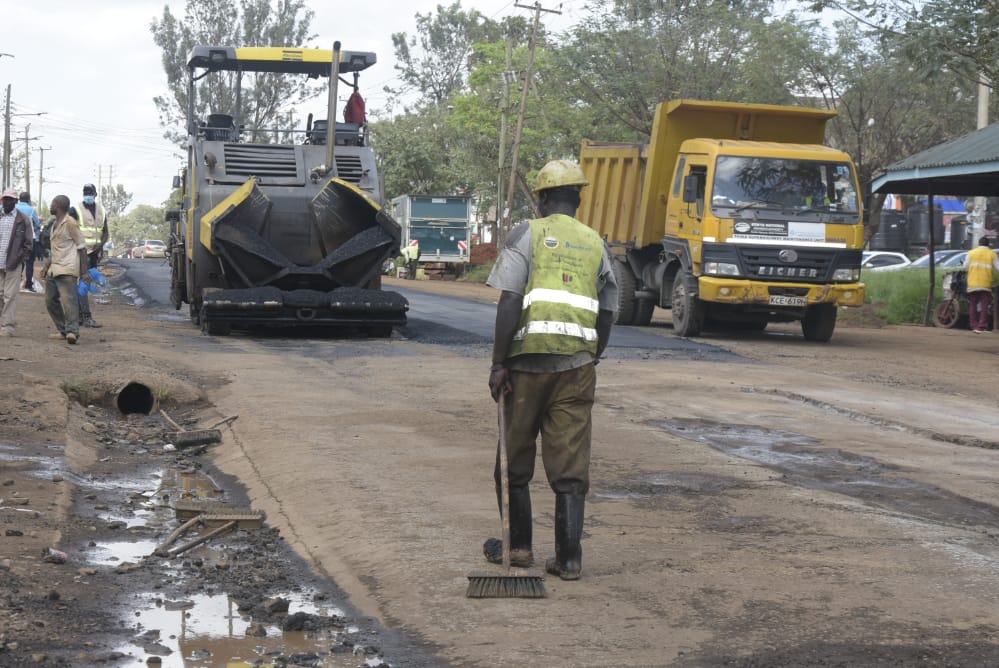 Massive facelift for Ruiru as national government starts recarpeting of 63-kilometer roads