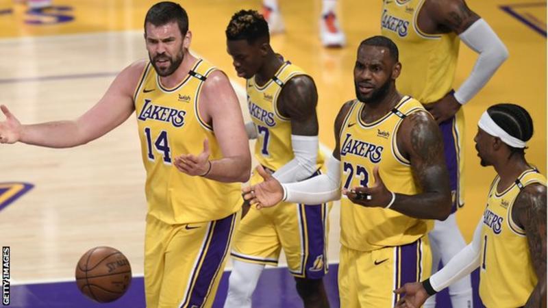 NBA play-off round-up: Reigning NBA champions the LA Lakers lose in play-offs