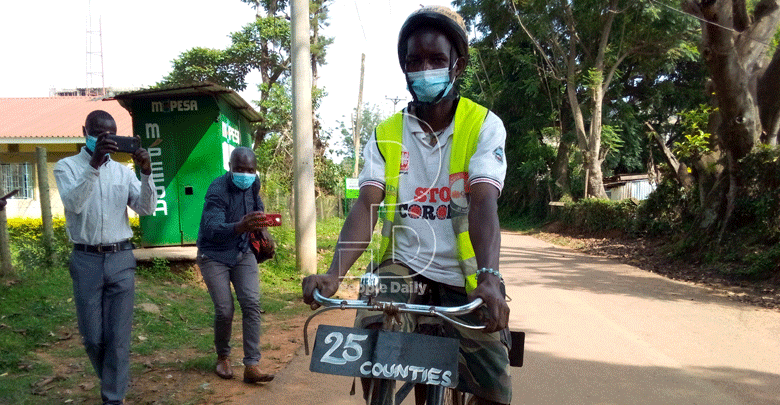Painter to ride across 25 counties for Covid-19 public sensitisation