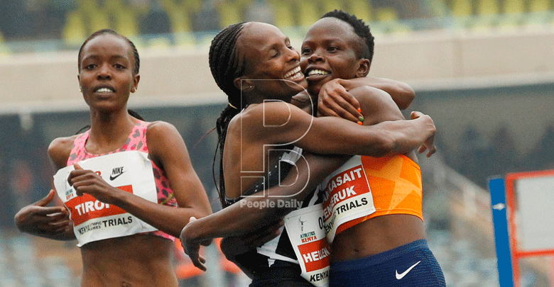 Kasait stuns Obiri in 5,000m, however both qualify to Tokyo Games