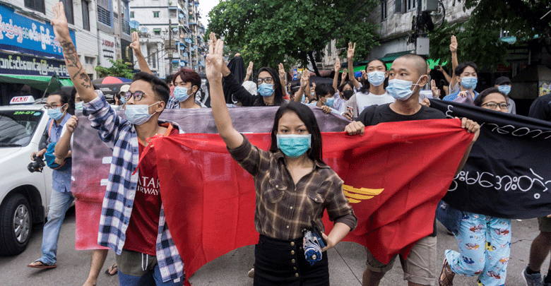 Detained leader’s trial kicks off in Myanmar