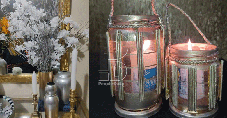 Make home décor items out of waste materials