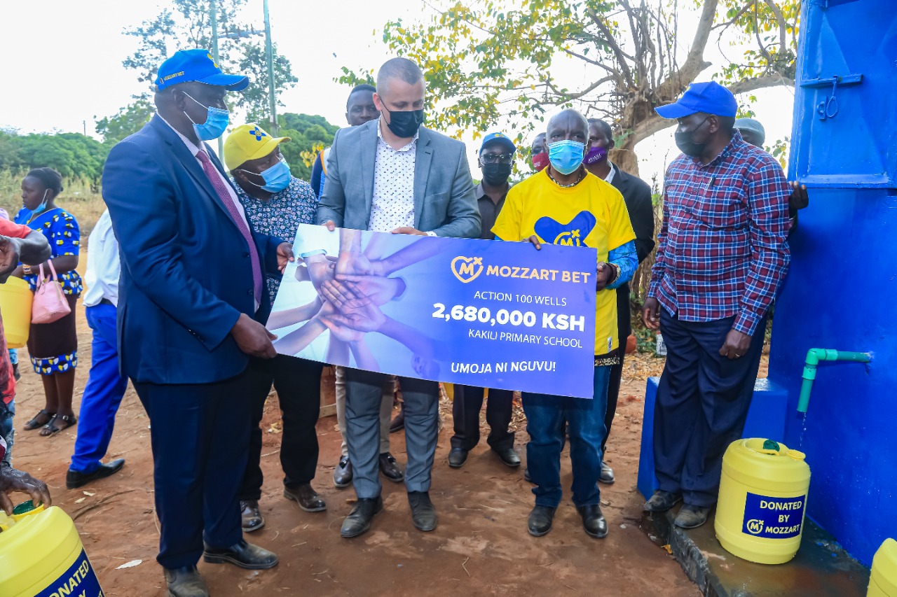 New lease of life as Mozzart Bet commissions another water well in Makueni