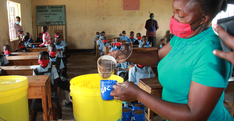 Kemri carrying out trials on special porridge to de-worm children