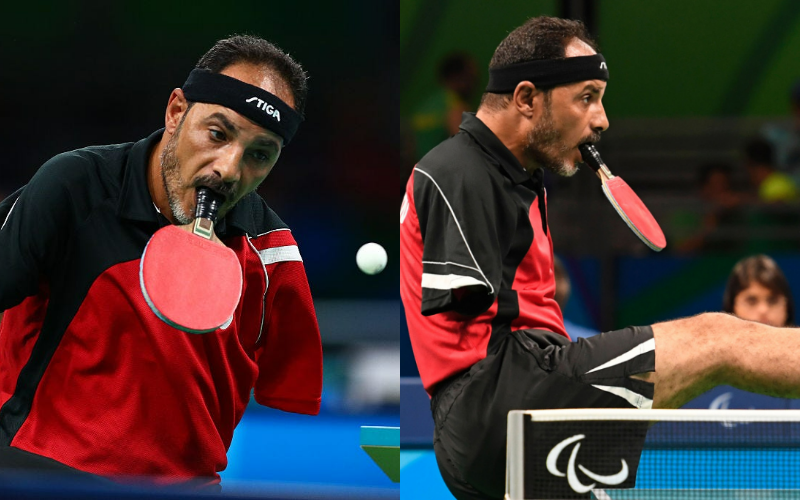 No hands, no problem for inspirational Paralympian who stunned fans with his skills in table tennis