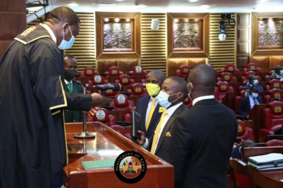 Kiambaa MP John Njuguna Sworn into office