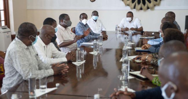 State House reveals details of President Uhuru, Raila and OKA leaders’ Mombasa meeting