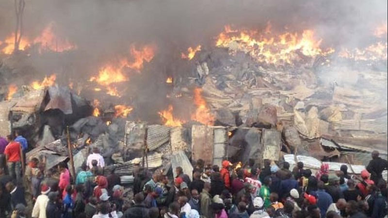 Fire burns down Gikomba market again