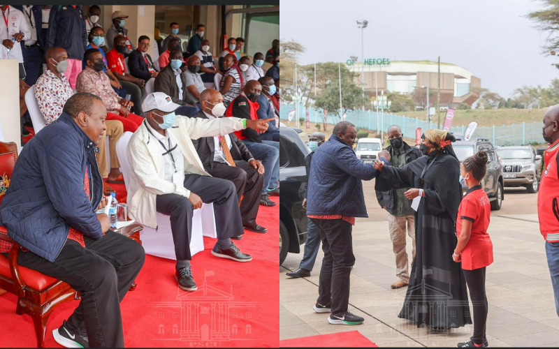 Uhuru leads fans in watching Keino Classic at Kasarani