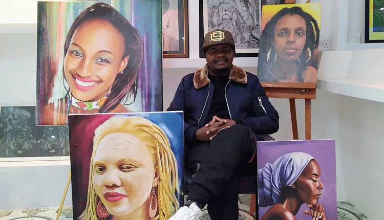 Just brus it: James Kimathi, 37, a visual artist takes us through his artwork