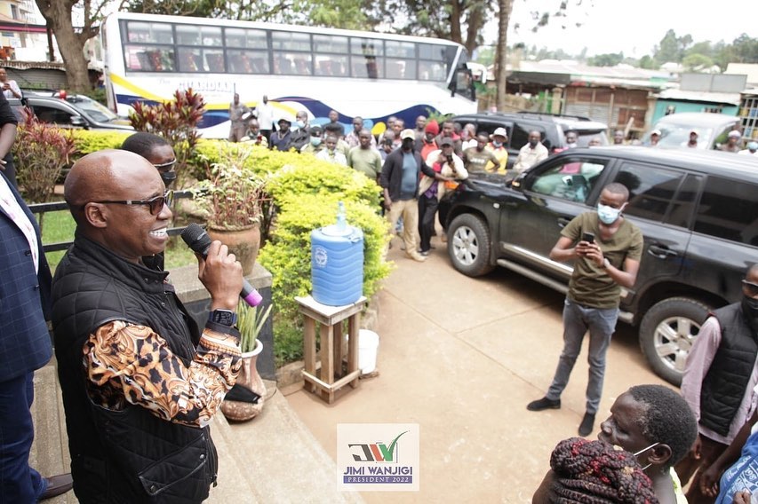 Rowdy youth stone Jimi Wanjigi during his Migori tour