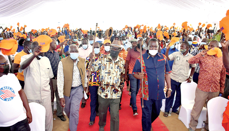 Raila takes ‘Azimio la Umoja’ campaign to Turkana county