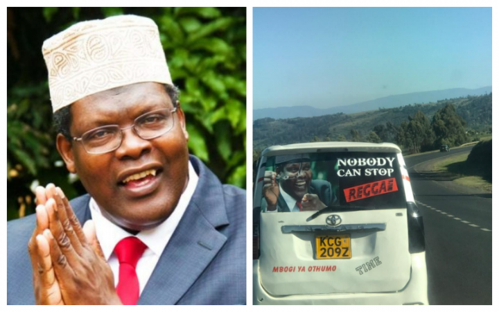 Nobody can stop reggae!Miguna happy at picture of Kenyan vehicle branded his name