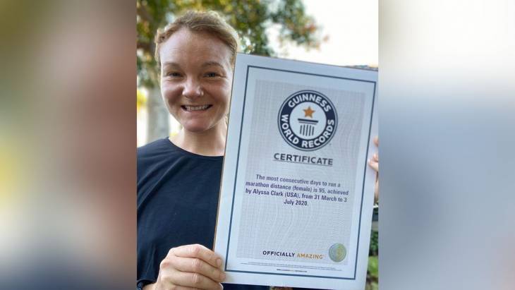 US woman runs 95 marathons in 95 days