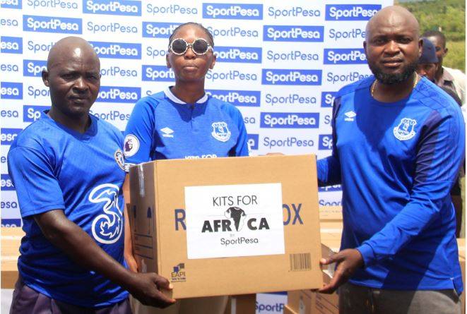 SportPesa donates football kits to 20 teams in Suba constituency