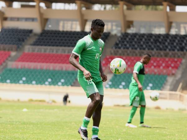 Eric Johana Omondi in Harambee Stars camp. PHOTO/Rodger Ndegwa