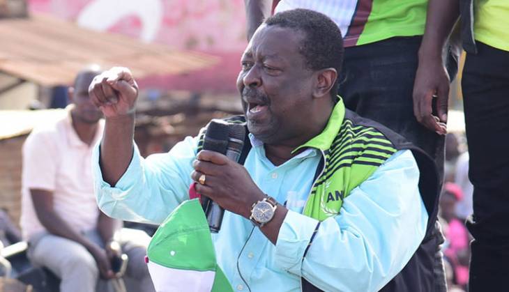 ANC leader Musalia Mudavadi at a past Kenya Kwanza rally. PHOTO/File