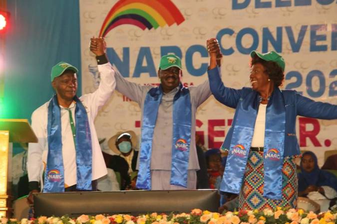 Raila graces NARC-Muungano joint NDC