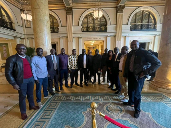 Buoyant Raila meets Kenyans living in US as his 5-day tour kicks off