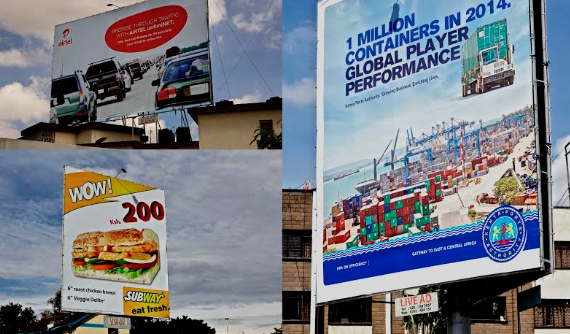 Small traders have taken advertising of products to the billboards￼