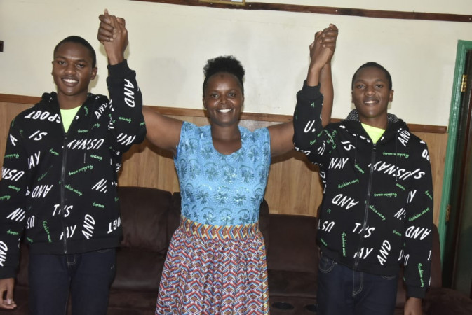 Joy as twins in Thika score A- in 2021 KCSE exams