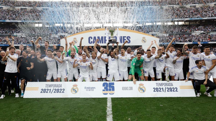 Real Madrid clinch 35th La Liga title with four games to spare