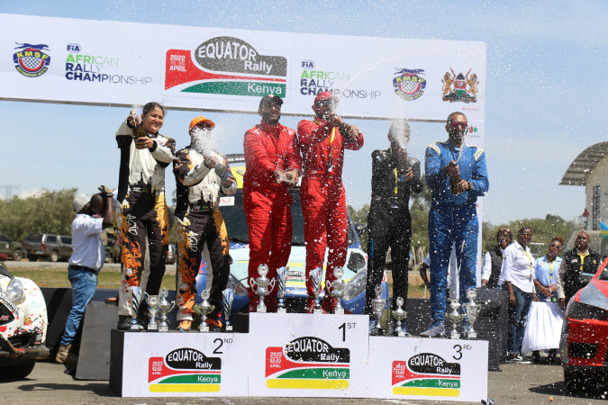 Karan wins ARC Equator Rally in Naivasha