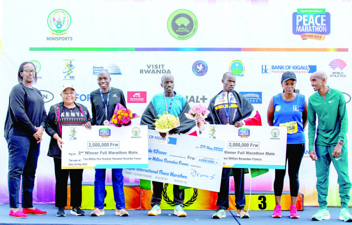 Kenyans dominate Kigali Peace Run contests graced by British legend Mo Farah