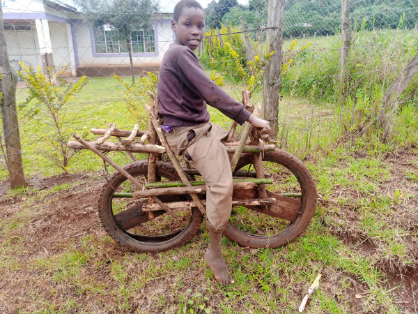 Meet Kibet, whizkid who makes bikes from wood