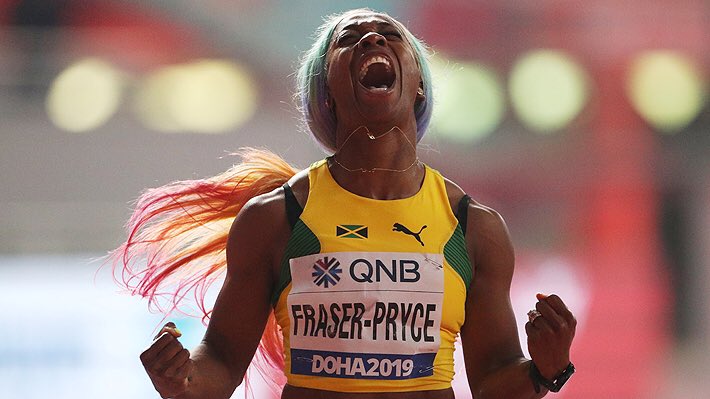 Fraser-Pryce sets 100m world lead as Mboma pulls hamstring