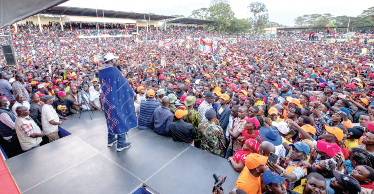 Upbeat Raila, Karua on Narok charm offensive